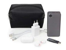 Органайзер для электроники и проводов Enio, черный фото