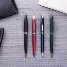 Ручка шариковая металлическая B1 Original Matt, темно-зеленая / хром фото