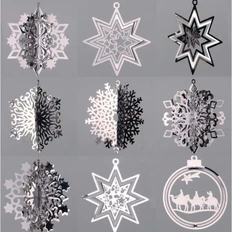 Орнаменты новогодние металлические фото