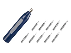 Отвертка Drill 10 в 1, синяя фото