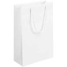 Пакет бумажный Plat M, белый фото