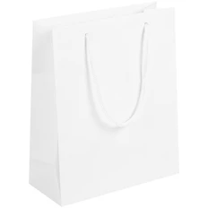 Пакет бумажный Vid M, 120 г/м2, белый фото