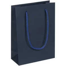 Пакет бумажный Vid S, синий фото