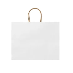 Пакет подарочный бумажный Maple, белый фото