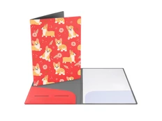 Папка для документов с возможностью полноцветной УФ-печати, софт-тач, разноцветная фото