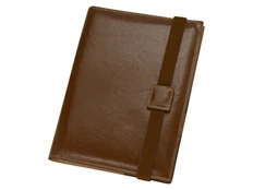 Папка-портфолио с блокнотом Alessandro Venanzi А5, коричневая фото