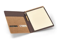 Папка с блокнотом из натуральной пробки Serpa A4, бежевая фото