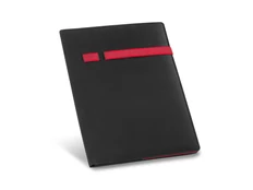 Папка с блокнотом Torga A4, черная / красная фото