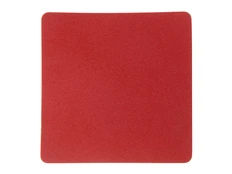 Патч «Квадрат», нубук, красный фото