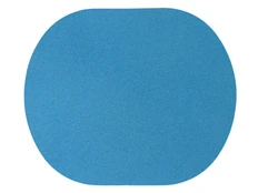 Патч «Овал», нубук, голубой фото