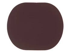 Патч «Овал», soft-touch, коричневый фото