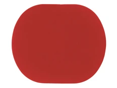 Патч «Овал», soft-touch, красный фото