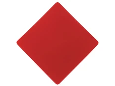 Патч «Ромб», soft-touch, красный фото