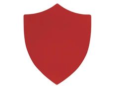 Патч «Щит», soft-touch, красный фото