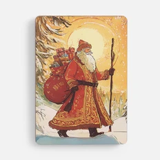 Пазл фигурный «Дед Мороз», коричневый фото