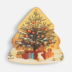 Пазл фигурный «Елочка», коричневый фото