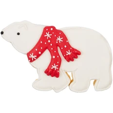 Печенье «Остаемся зимовать», белое / красное фото