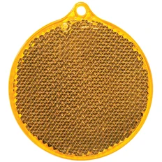 Пешеходный светоотражатель Круг, оранжевый фото