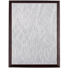 Плакетка Plaque, большая, темно-коричневая / серебряная фото