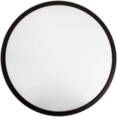 Плакетка Plaque, круглая, серебристая / черная фото