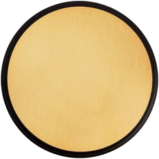 Плакетка Plaque, круглая, золотая / черная фото