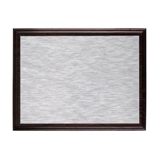 Плакетка Plaque, малая, серебряная / коричневая фото