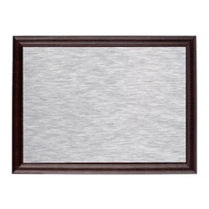 Плакетка Plaque, малая, темно-коричневая / серебряная фото