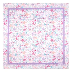 Платок Alma, белый / фиолетовый фото