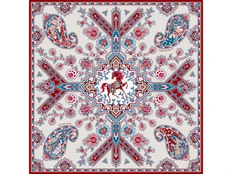 Платок «Кавказский скакун», разноцветный фото