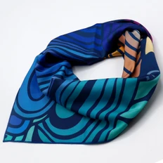 Платок односторонний «Вист», 60х60, разноцветный фото