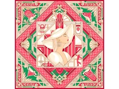 Платок Русские в моде «Гранд», красный / зеленый фото