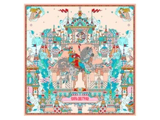 Платок Русские в моде «Царьград», разноцветный фото