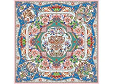 Платок «Шедевры русских эмальеров», разноцветный фото