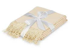 Плед акриловый Dapple, бежевый фото