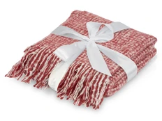 Плед акриловый Harp, бордовый фото