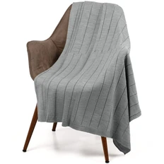 Плед акриловый Teplo Bambolay, светло-серый фото