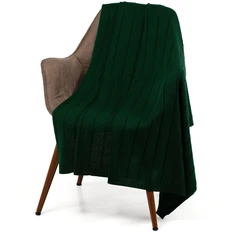 Плед акриловый Teplo Bambolay, темно-зеленый фото