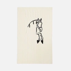 Плед акриловый Teplo «Курбет», бежевый / черный фото