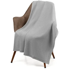 Плед акриловый Very Marque Ornato, серый фото