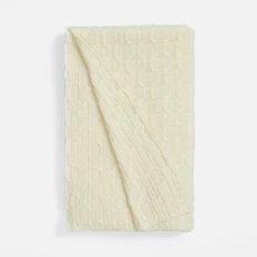 Плед акриловый Teplo Braidera, белый  фото