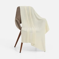 Плед акриловый Teplo Quadrisma, белый  фото