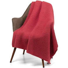 Плед акриловый Teplo Quill, красный фото