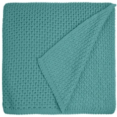 Плед акриловый Teplo Serenita, бирюзовый фото