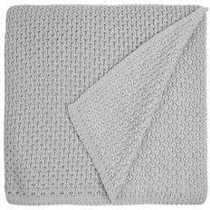 Плед акриловый Teplo Serenita, светло-серый фото