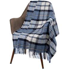 Плед Dublin, синий / голубой фото