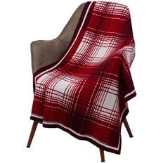 Плед Duotone, красный / белый фото