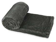 Плед флисовый «Фолд», темно-серый фото