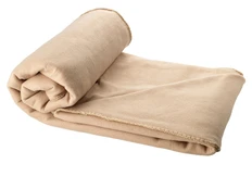 Плед флисовый Huggy в чехле, коричневый фото