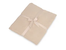 Плед флисовый из переработанного пластика Natty, бежевый фото