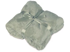 Плед флисовый мягкий Fancy, зеленый фото